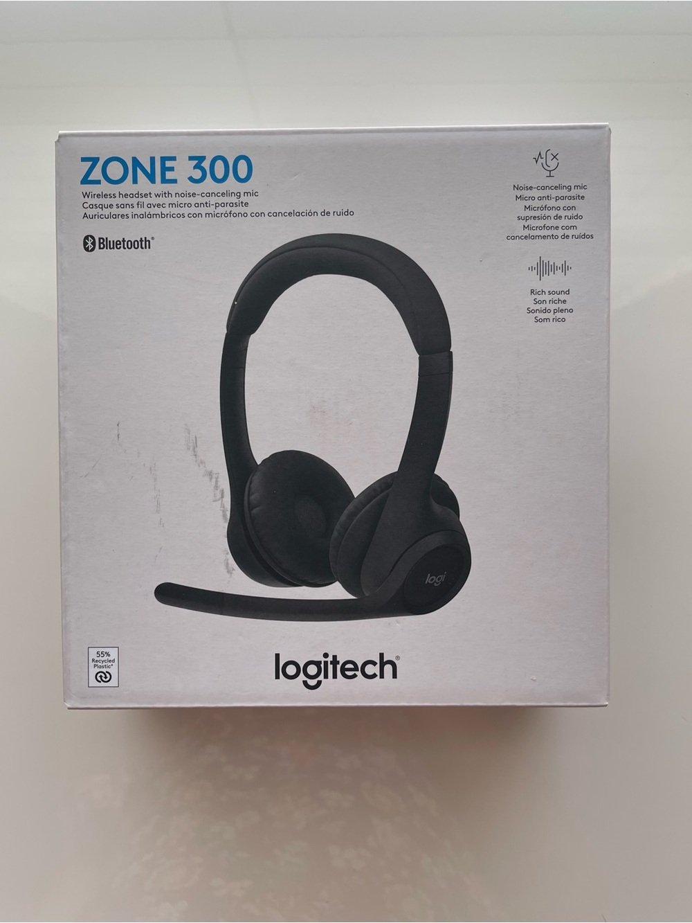 Logitech Zone 300 Wireless Earbuds - Black